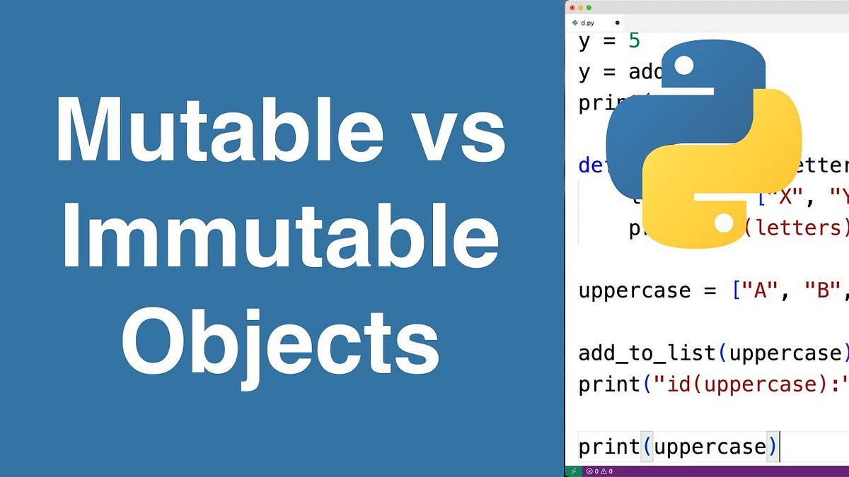 Mutable and Immutable Objects in Python | by deckpich | Jan, 2025 | Medium
