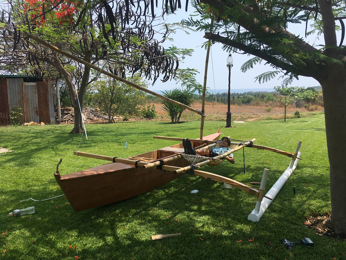 My first boat build. Building a 4.8 meter long Wa´apa Canoe…