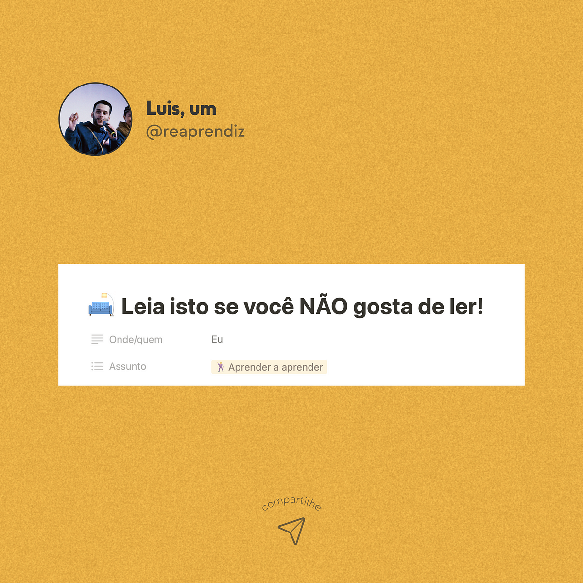 🛋️ Leia Isto Se Você NÃo Gosta De Ler By Luis Sérgio Ferreira Reaprendiz Medium 3643