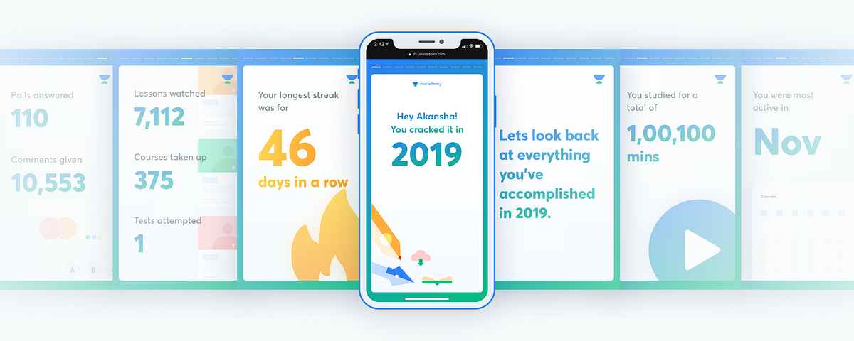 Designing Unacademy’s 2019 Year in Review - The power of NoCode! | by ...