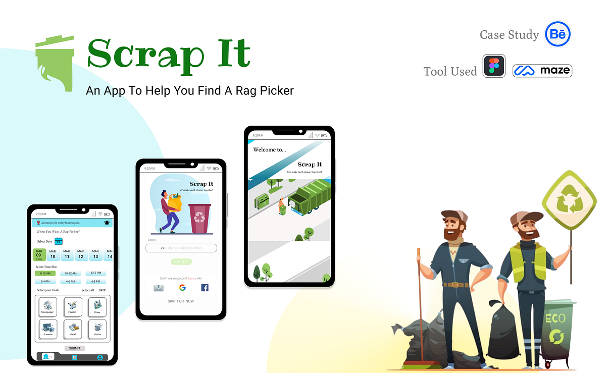 Scrap It An app to help you find a rag picker UXCase study by
