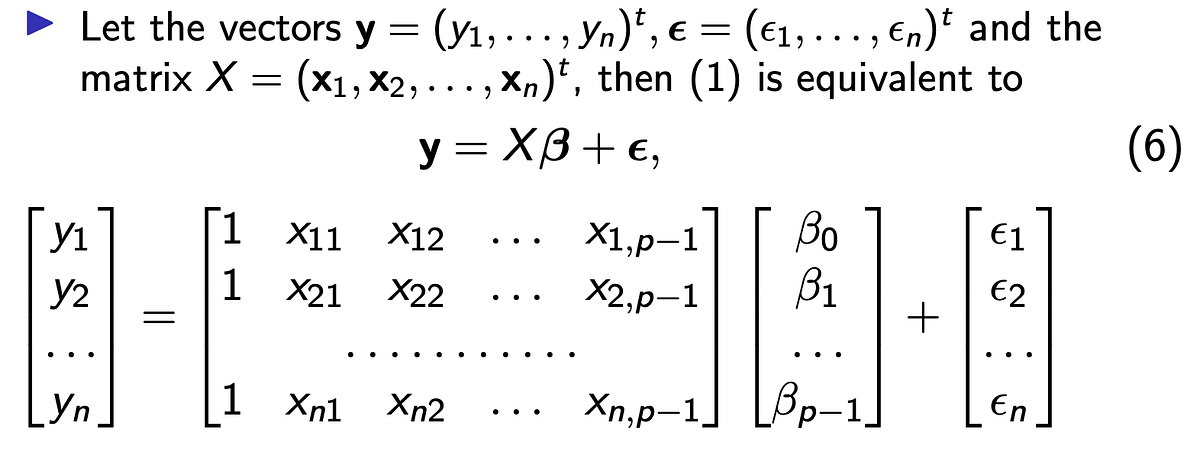 Linear Model -the General Linear Model(ch2) - Camille Cu - Medium