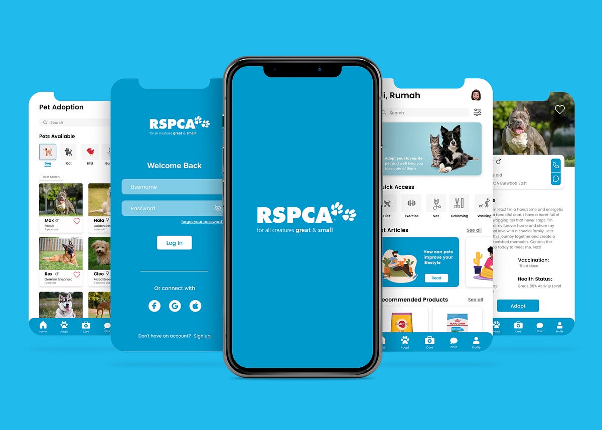 Case Study RSPCA Pet care and Adoption app by Rumah Jhurry Medium
