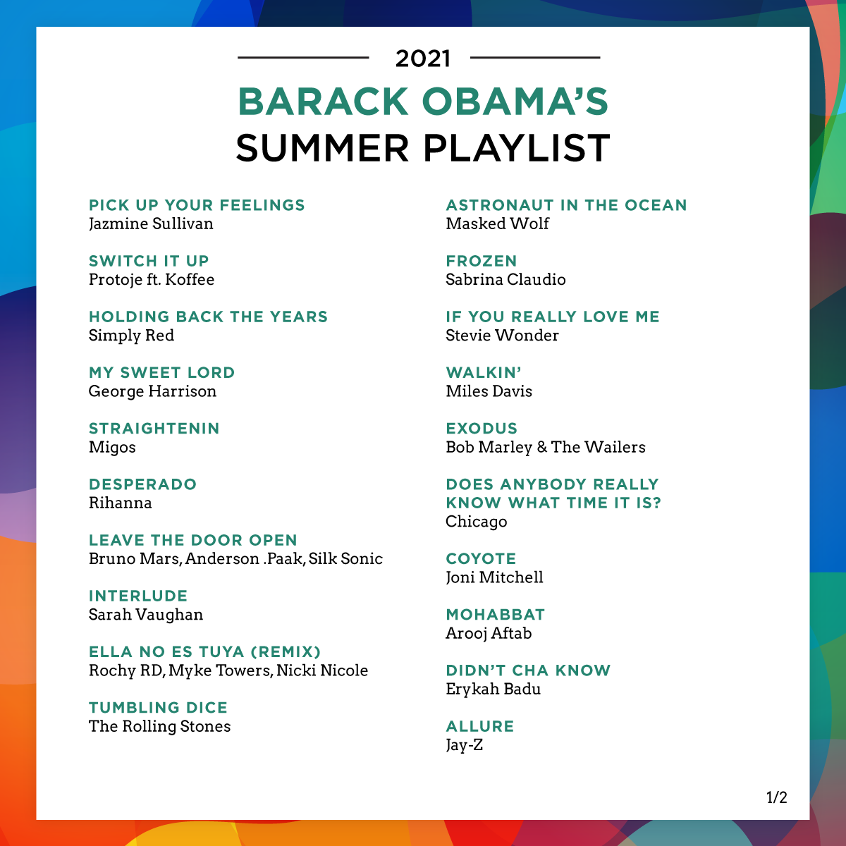 My 2021 Summer Reading & Music Lists by Barack Obama Medium