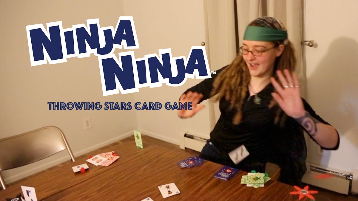 Ninja Ninja. Throwing Stars Card Game on Kickstarter by Another Game