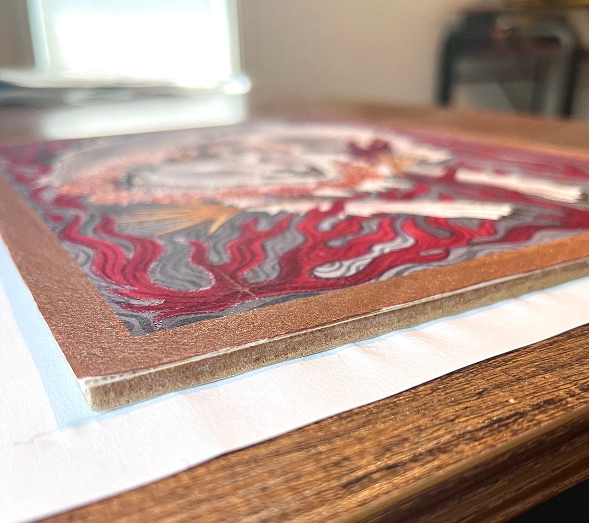 Mounting watercolor paintings on wood by LT Dec, 2023 Medium