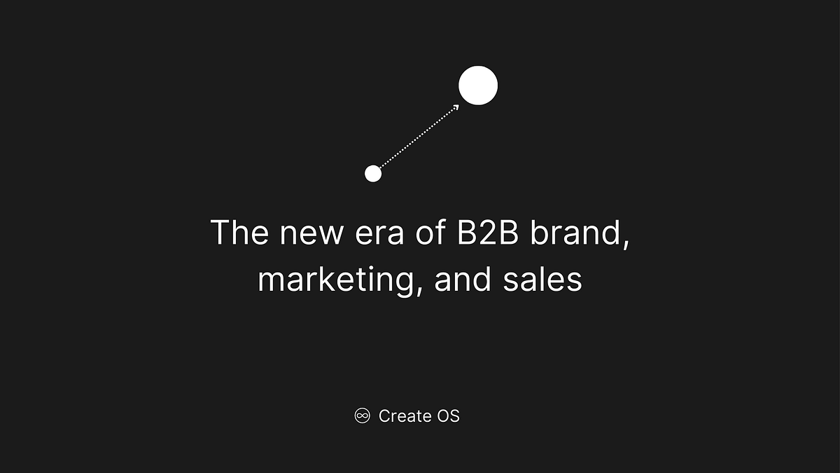 The new era of B2B brand, marketing, and sales by Joonas Kylliäinen
