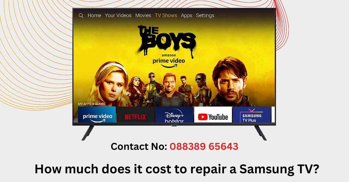 How much does it cost to repair a Samsung Smart TV screen? | by Customer  Care Tamilnadu | Medium