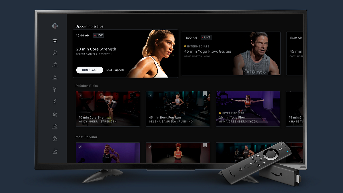 Get moving with the new Peloton App for Fire TV | by Amy Shotwell | Amazon  Fire TV