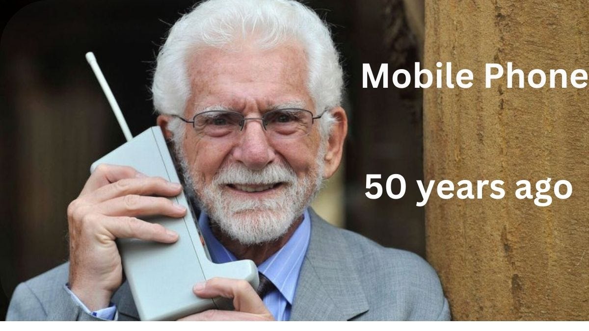 The first call from a mobile phone was made 50 years ago by