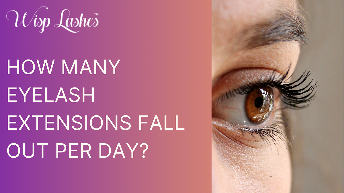 How Many Eyelash Extensions Fall Out Per Day? by Wisp Lashes May