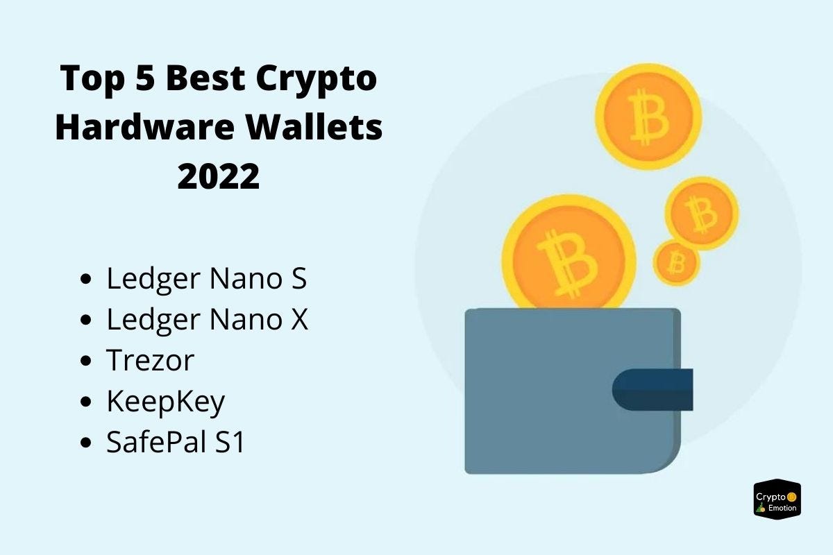 Top 5 Best Crypto Hardware Wallets 2022 by Crypto emotion Medium