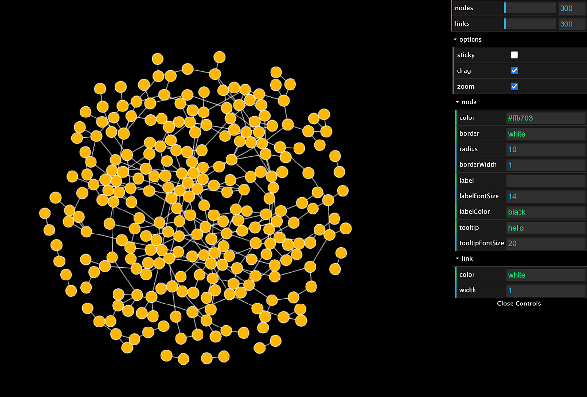 ⚡🚀️ Fast Network Graph using Javascript •̀ᴗ•́ | by Thomas Brillion ...