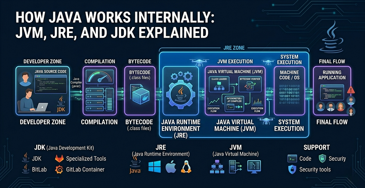 How Java Works Internally JVM, JRE, JDK Explained | by ...