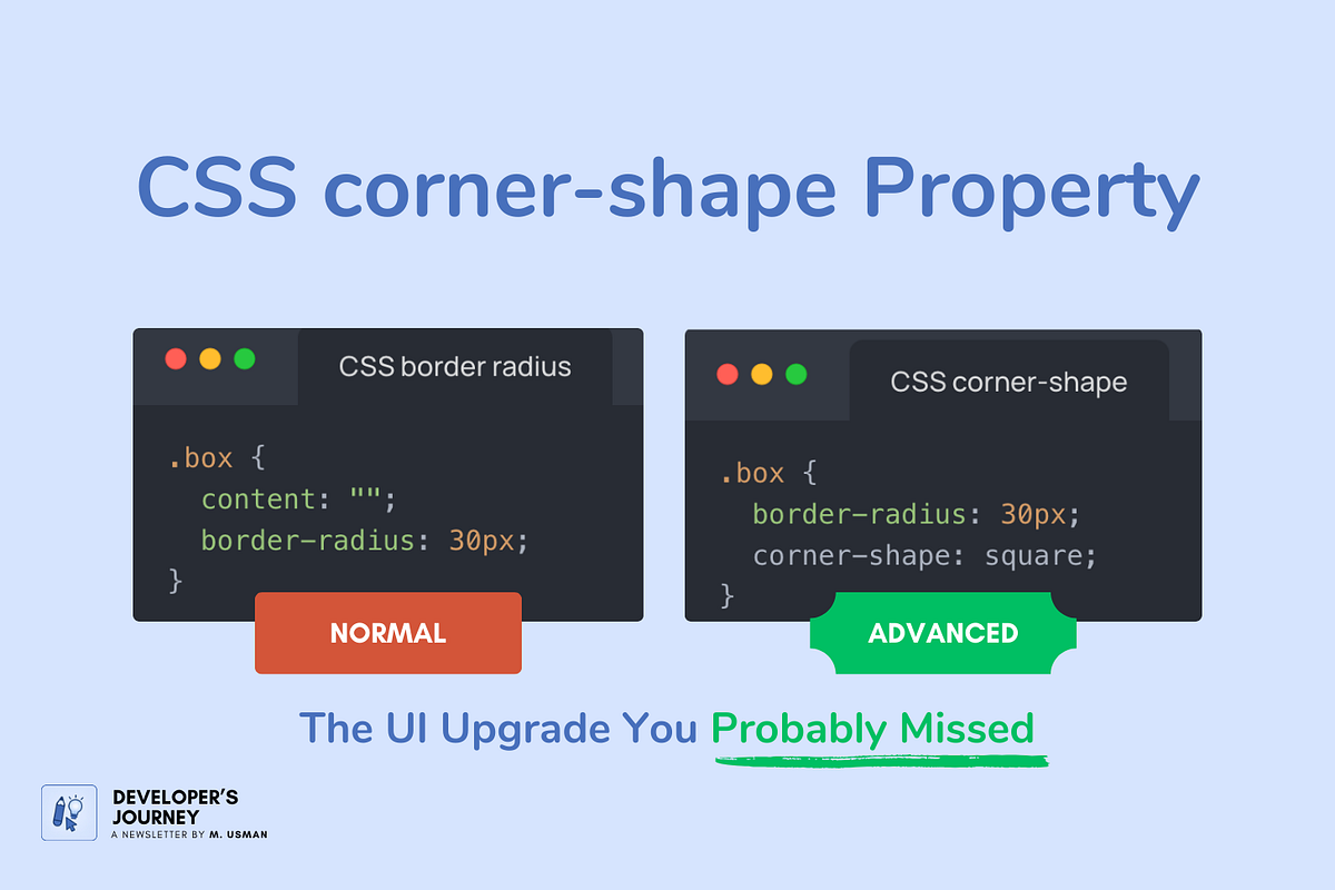 CSS corner-shape: The UI Property Most Developers Haven’t Tried Yet ...