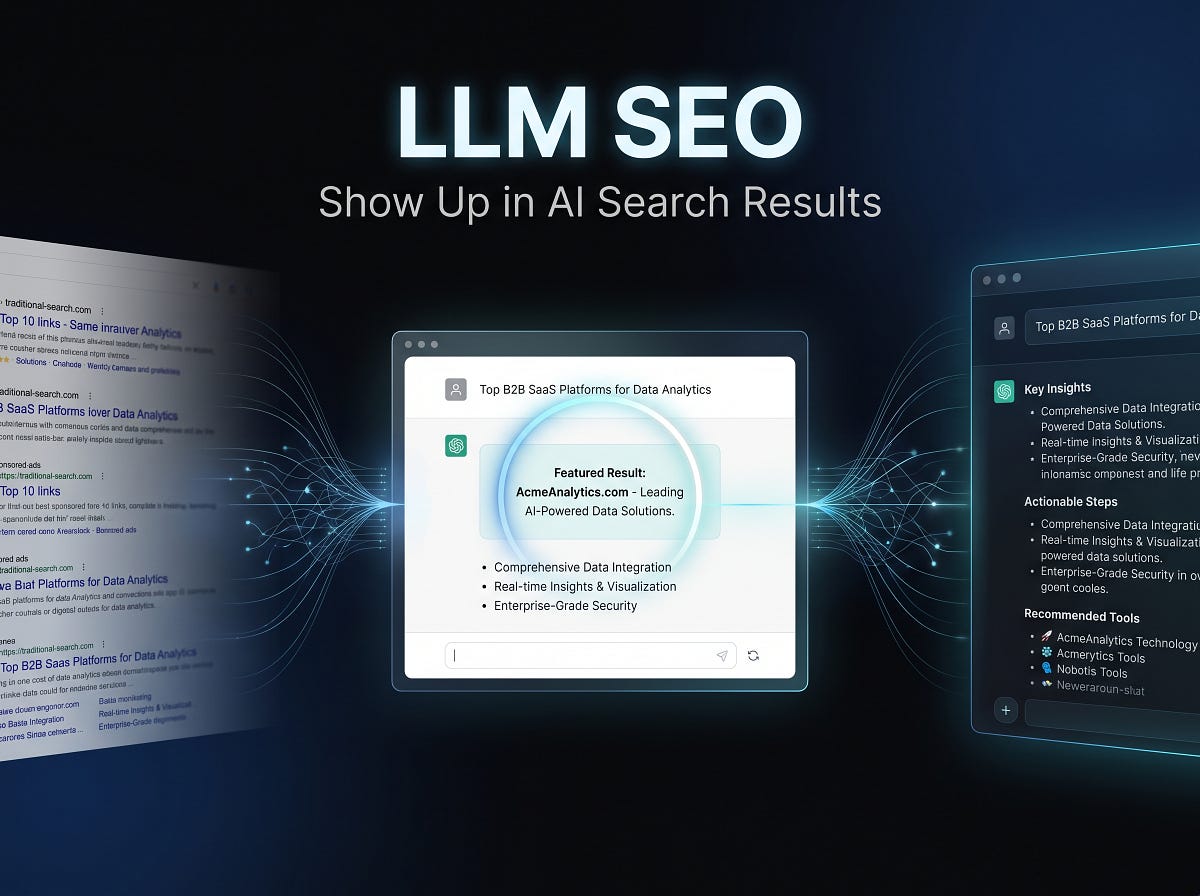 LLM SEO How To Get Featured In ChatGPT And AI Search Results By LLM SEO How To Get Featured In ChatGPT And AI Search Results By