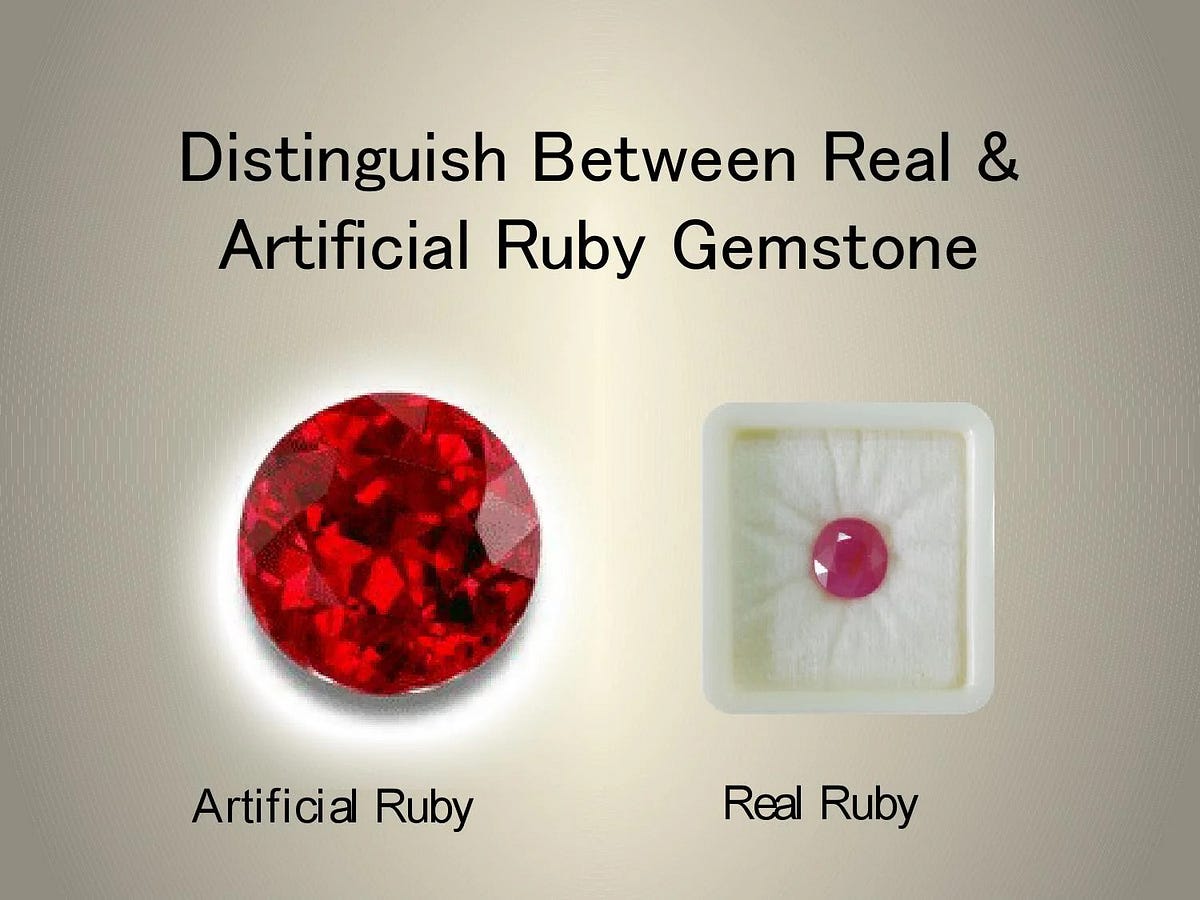 How To Distinguish Between Real & Fake Ruby Gemstone? by Rubygemstone