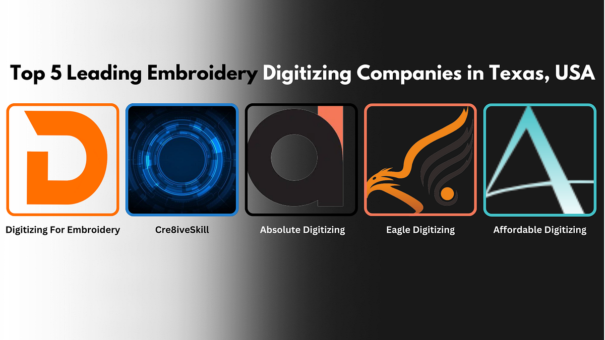 Top 5 Leading Embroidery Digitizing Companies in Texas, USA by Lisa
