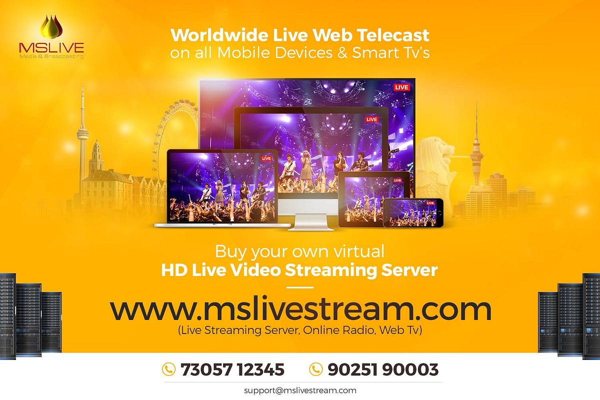Live Video Streaming Platform | Live media Streaming server - mslive