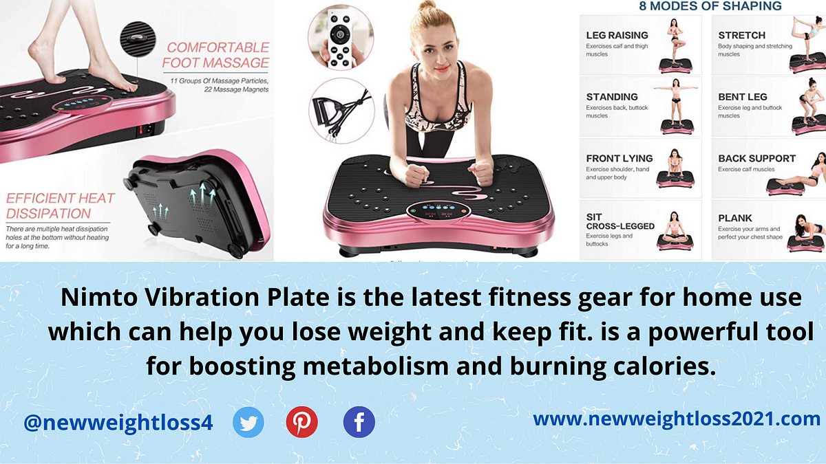 review nimto Vibration Plate Exercise Machine Whole Body Workout. by