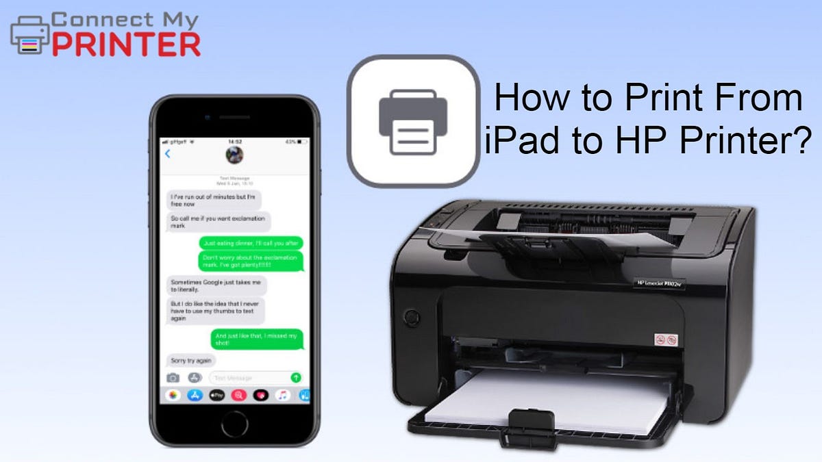 How do i print from ipad to hp printer