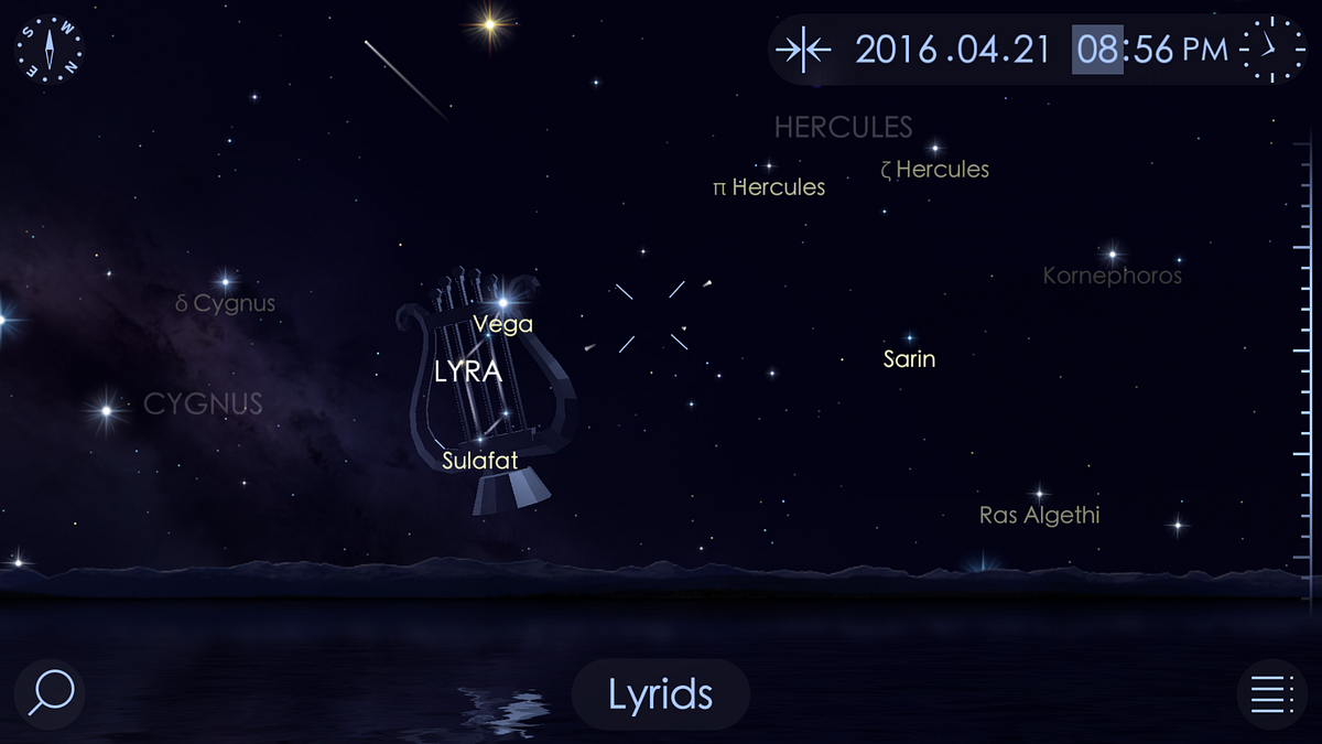Lyrid Meteor Shower April 2223. Every year Lyrid meteor shower lights