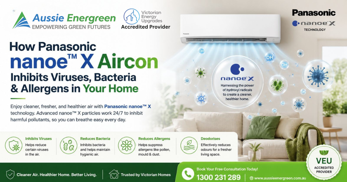 How Panasonic nanoe™ X Air Conditioning Helps Inhibit Viruses, Bacteria & Allergens in Your Home