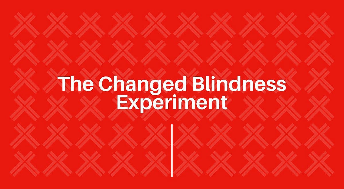 A Change Blindness Experiment The Mystery of the Vanishing Face