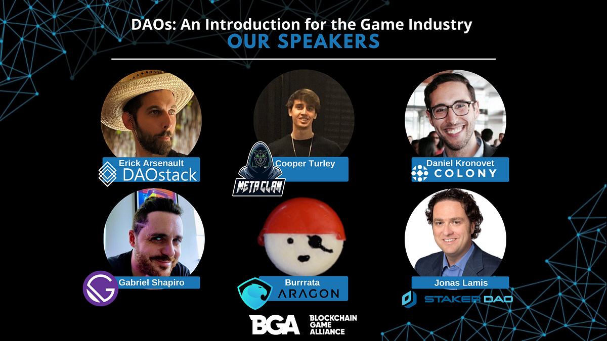 DAOs: An Introduction for the Game Industry(May 27th, 6PM CEST) | by  Blockchain Game Alliance | Medium