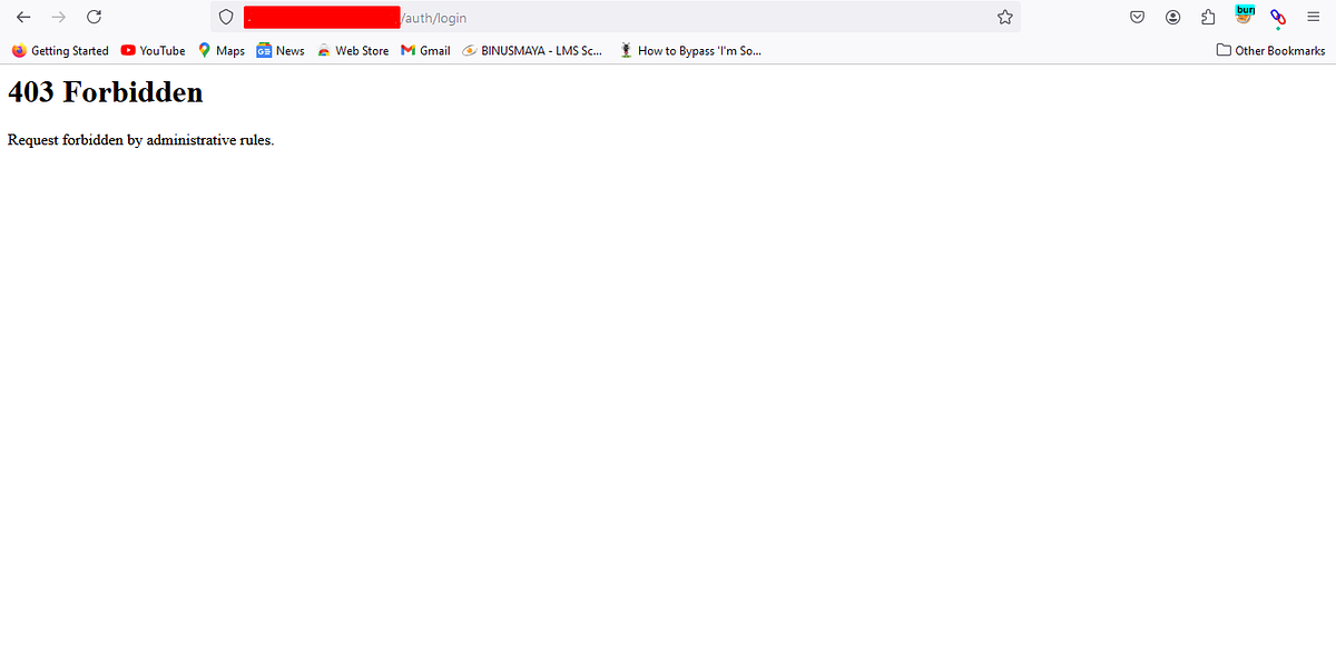 Bypass 403 Response Code by Adding Creative String