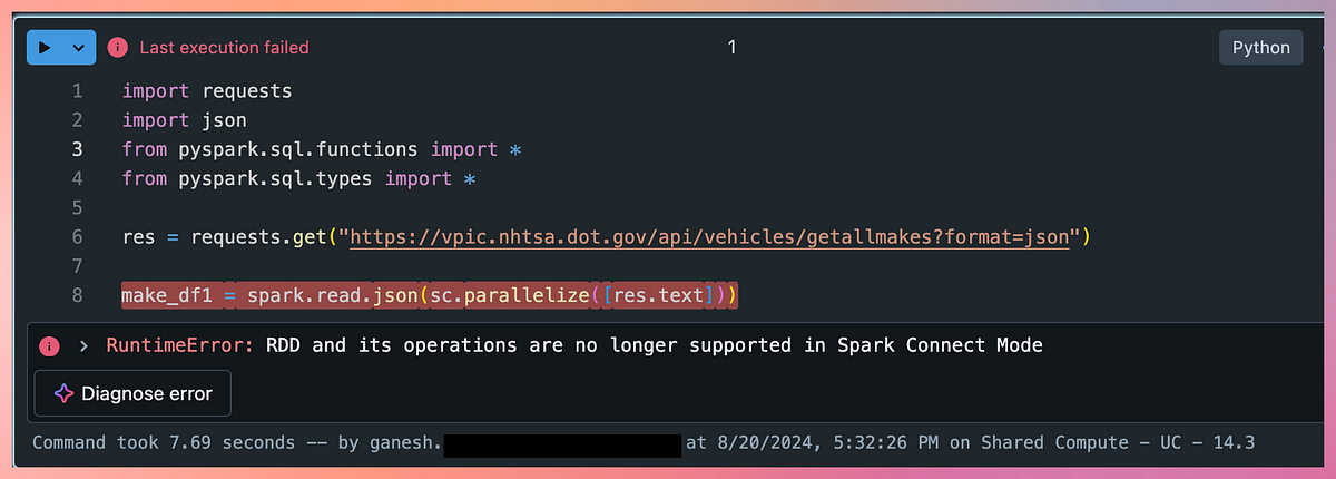 Databricks: How to process JSON without using sc.parallelize() - Ganesh ...