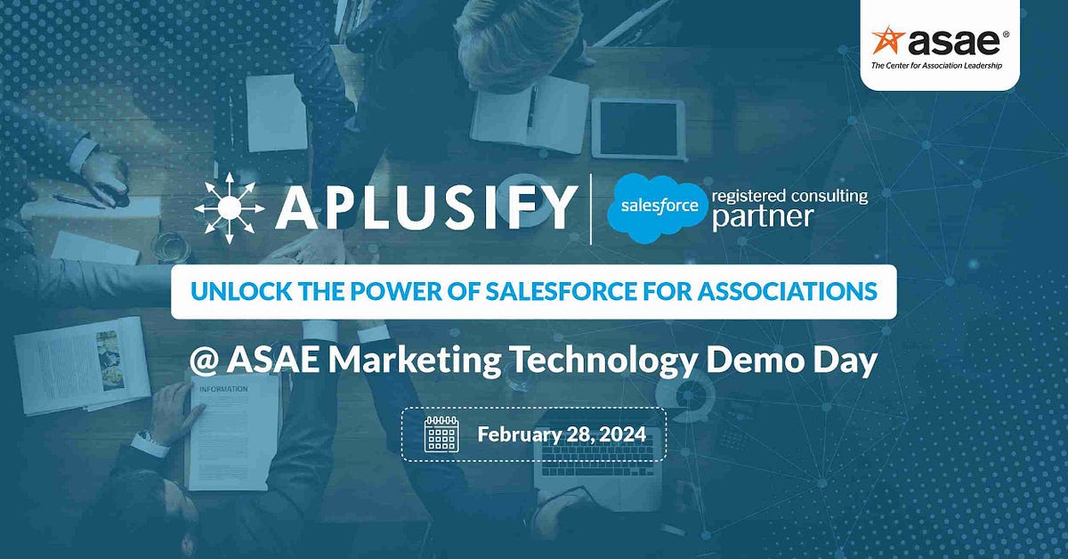 ASAE Marketing Technology Demo Day 2024 February 28, 2024 Aplusify