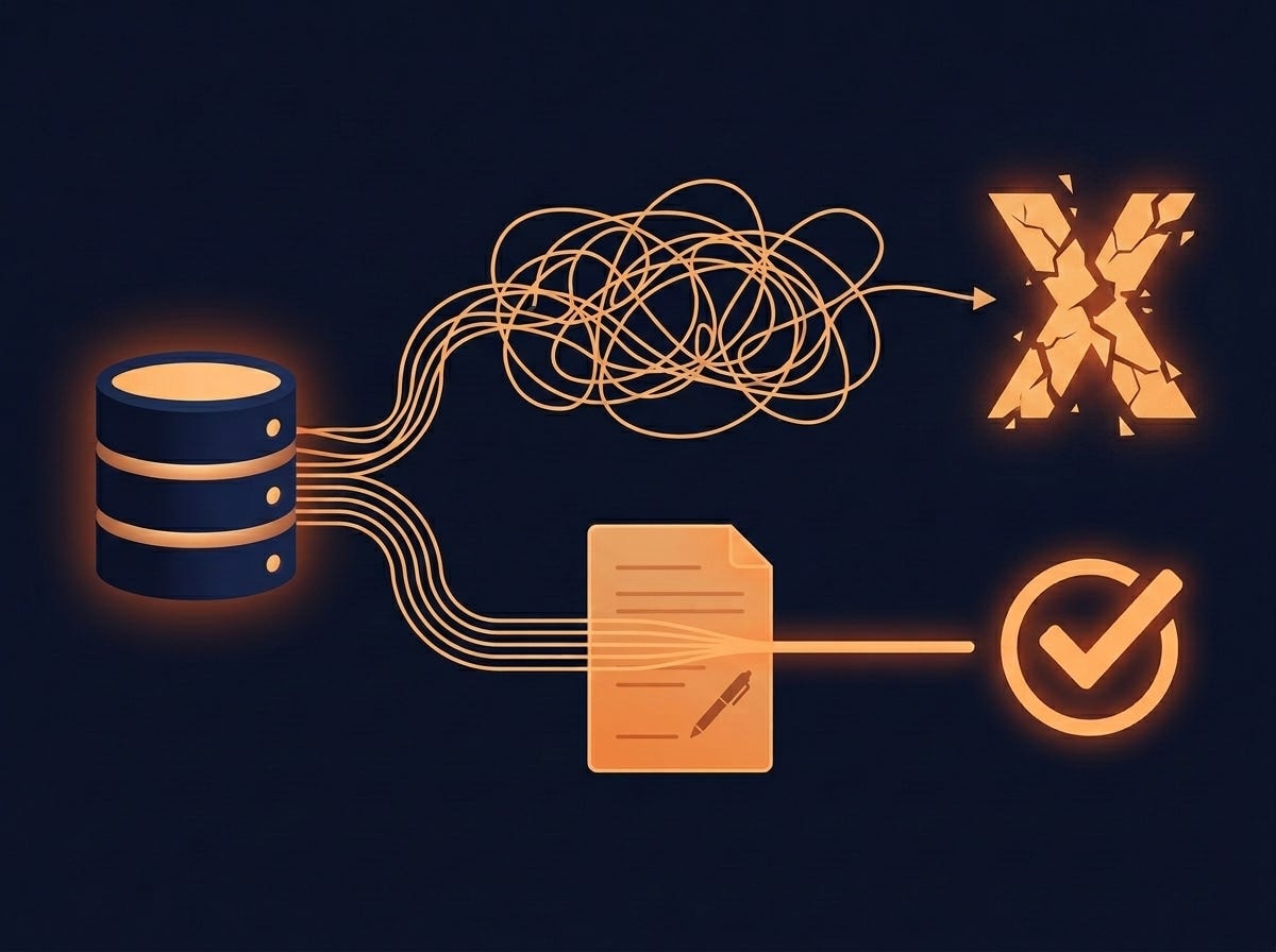 Text-to-SQL Doesn’t Fail on SQL. It Fails on Semantics.