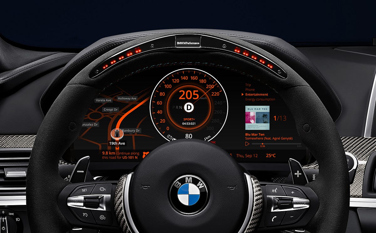 Car Dashboard UI Collection. Nowadays nearly every car manufacturer