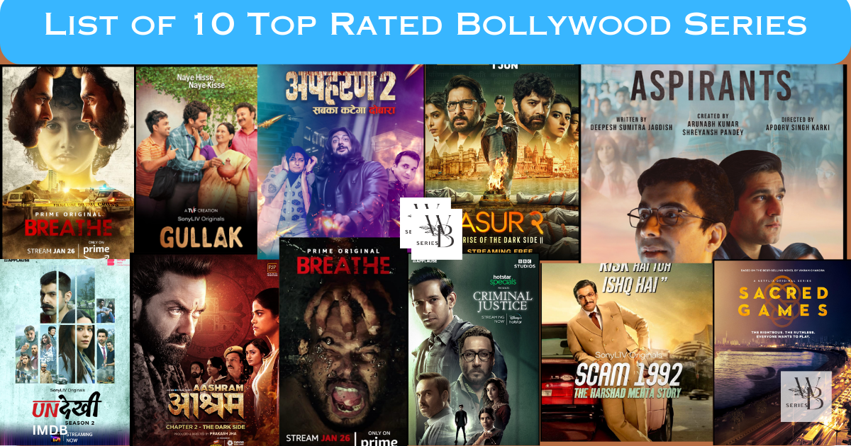 List of 10 Top Rated Bollywood SeriesIMDB most popular hindi web series with Release & rating