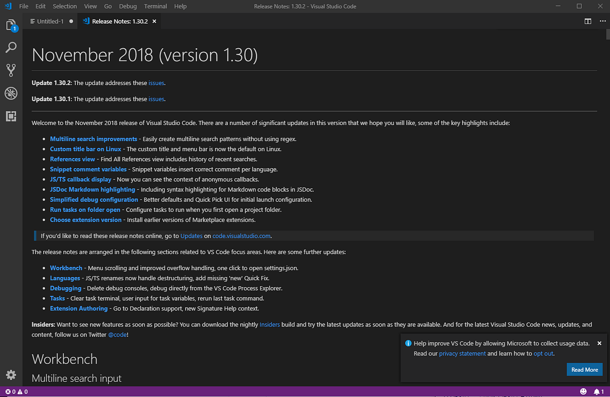 Visual Studio Code 免費的. https://code.visualstudio.com/docs/?dv=w… | by ...