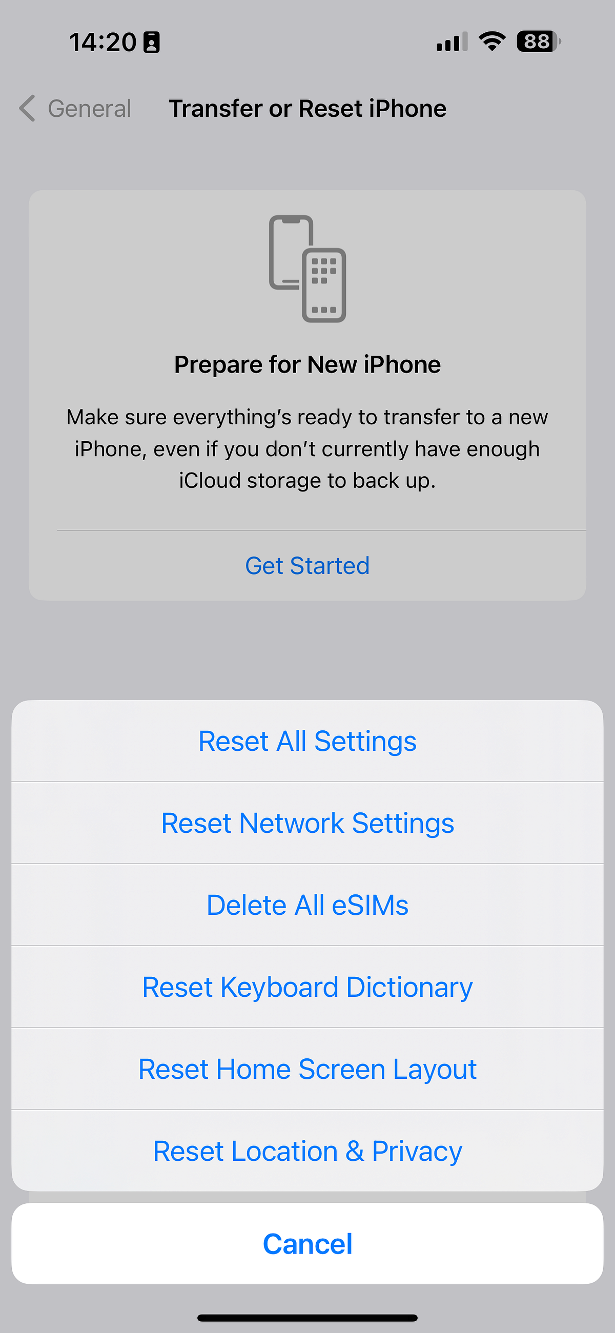 Reset All Setting VS Erase All Content and Setting มาดูกันครับว่า แต่ละ