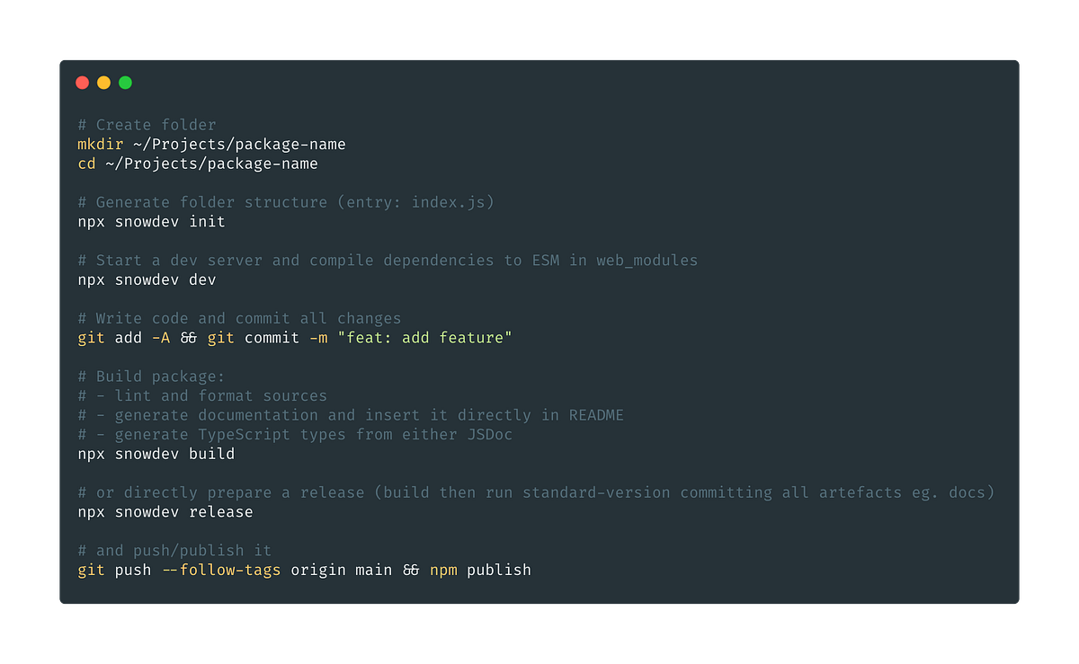 snowdev preview