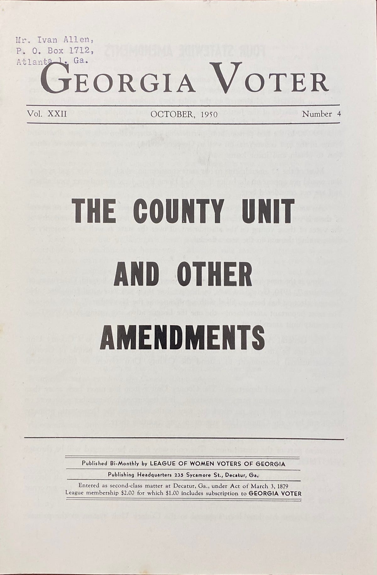 What County Unit System Tells Us About the Electoral College
