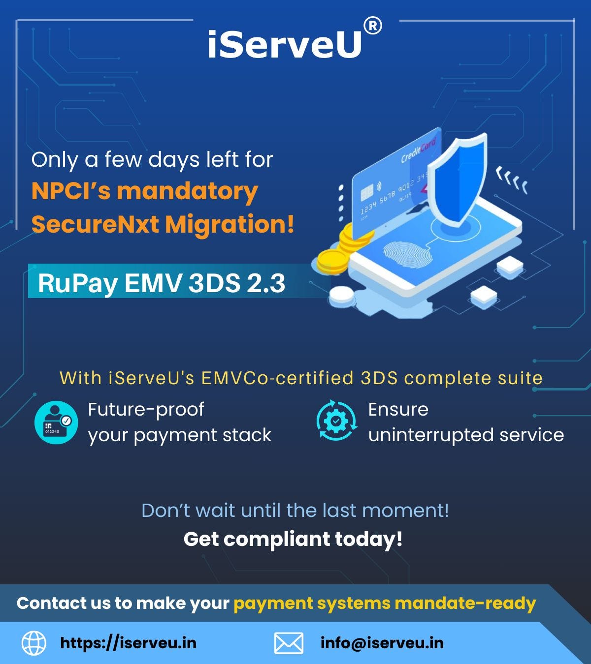 Only a few days left for NPCI’s mandatory SecureNxt Migration!