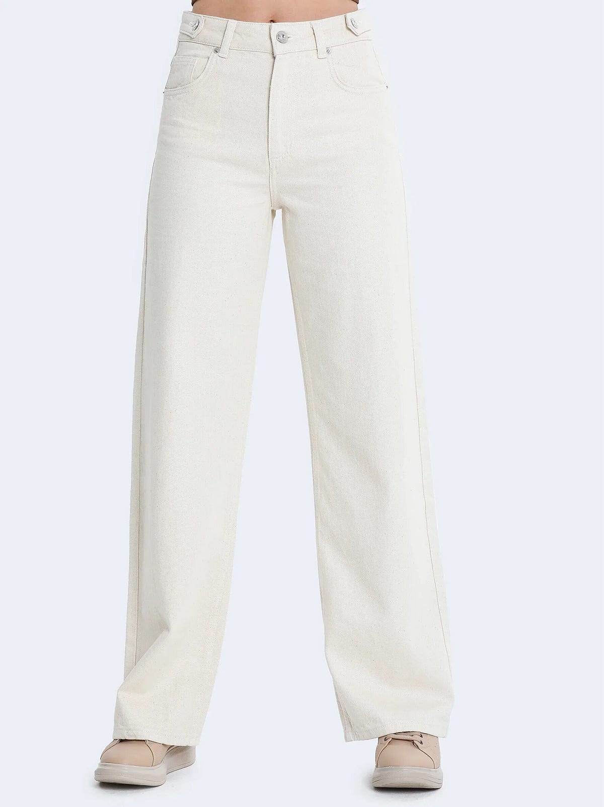 Buy White wide leg jeans for women Women Fashion Guides Medium — free download