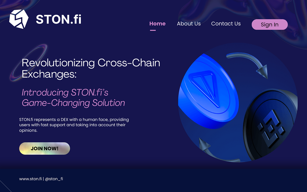 Revolutionizing CrossChain Exchanges Introducing STON.fi’s Game