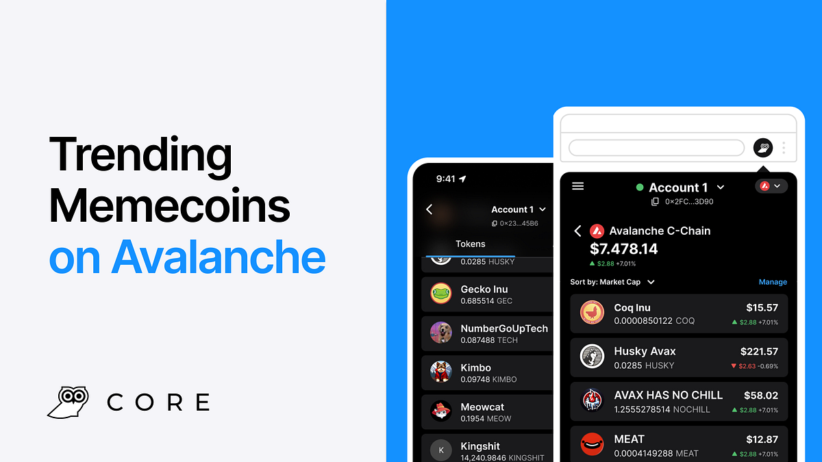Memecoins on Avalanche (AVAX). Learn about the latest meme coins on… | by  Core | Medium