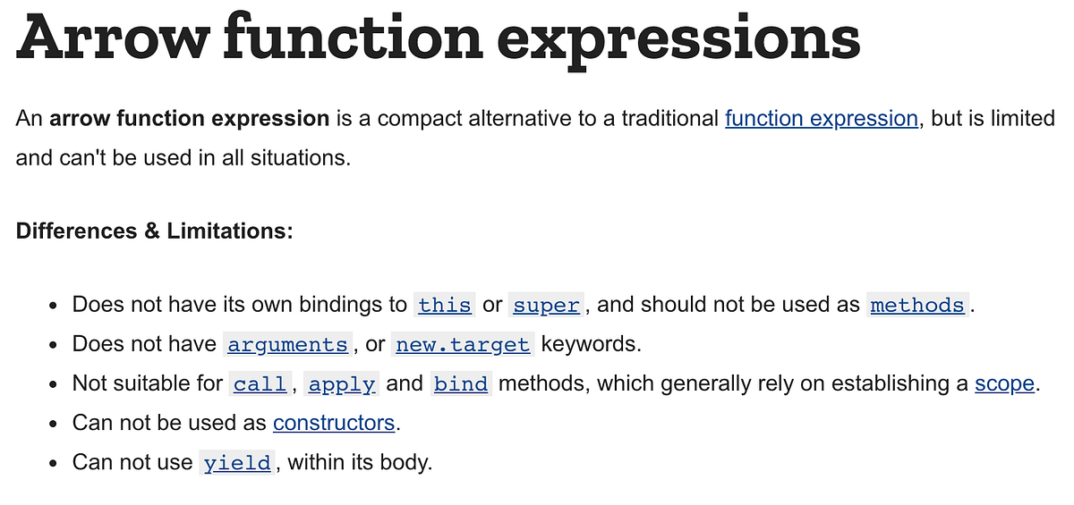 Introduction to Arrow Functions. What are Arrow Functions? | by ...