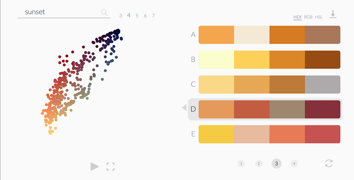 Color palette generator