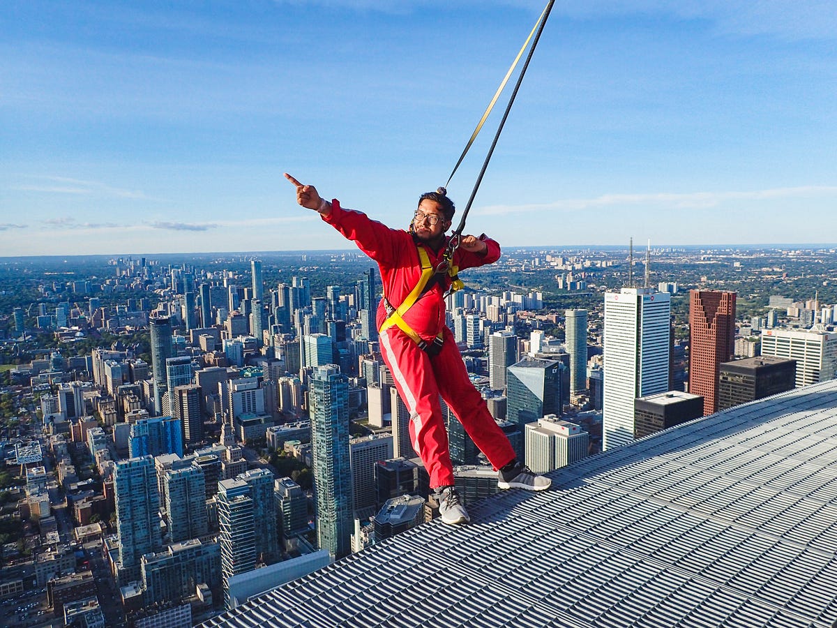 Living Life on The Edge!. EdgeWalk at the CN Tower… | by Ashish Jha | Medium