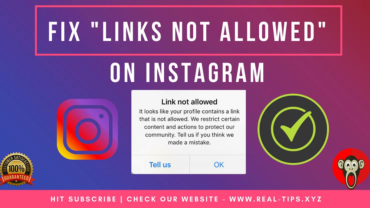 Instagram Links Not Allowed — Easy Way To Fix [Tutorial Guide] by
