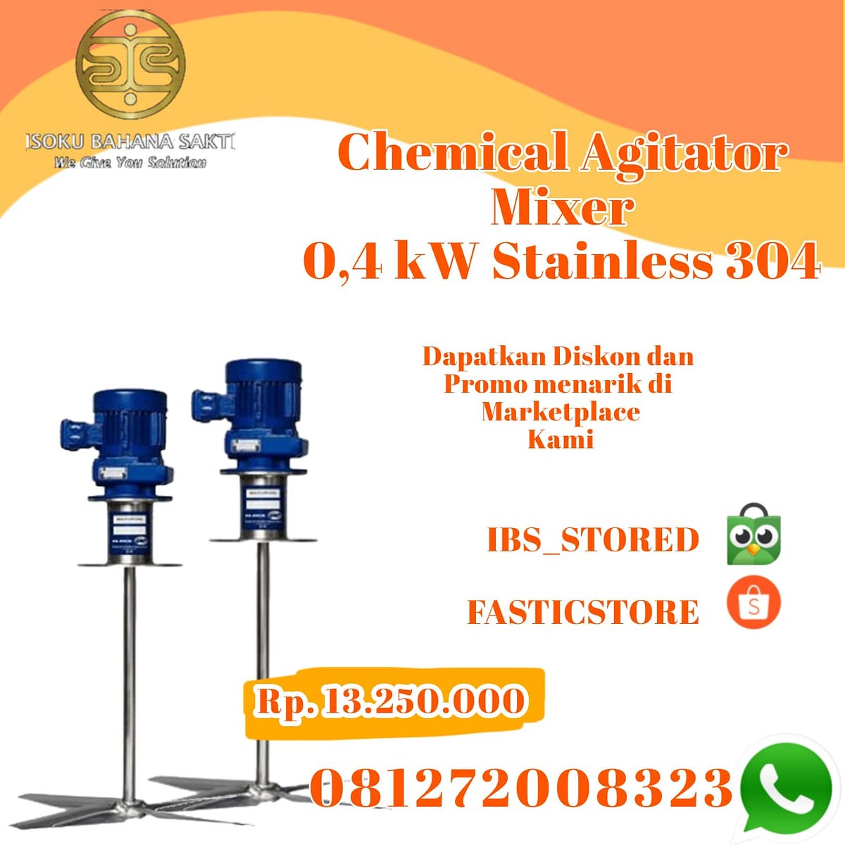 Agitator Mixers telepon 081272008323 Ica Isoku Medium