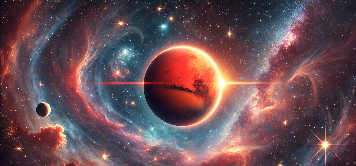 Cosmic Clash Between Mars and Saturn Navigating Emotional Storms