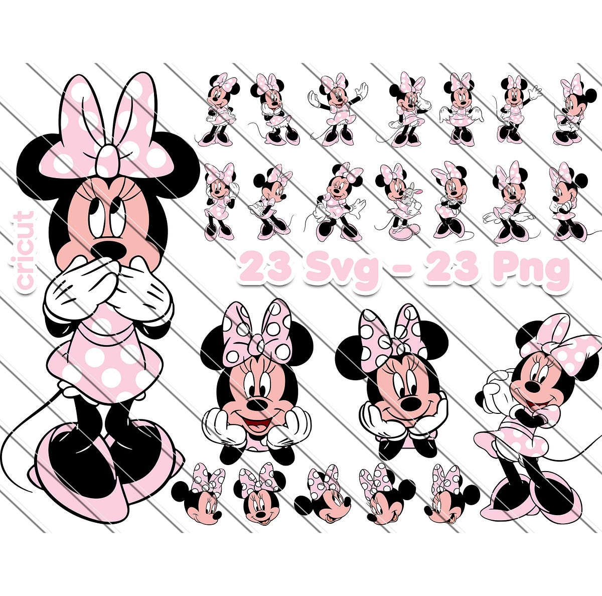 Minnie Mouse Svg, Minnie Mouse Svg For Cricut, Minnie Mouse Png, | by